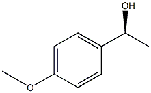 (S)-1-(4-メトキシフェニル)エタノール 化学構造式