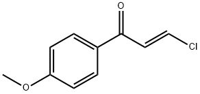 (E)-β-クロロ-4'-メトキシアクリロフェノン 化学構造式