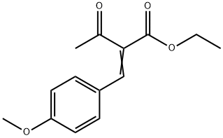 α-Acetyl-β-(4-methoxyphenyl)acrylic acid ethyl ester Struktur