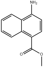 4-氨基-1-萘甲酸甲酯 结构式