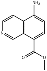 8-Isoquinolinecarboxylicacid,5-amino-,methylester(9CI) Struktur
