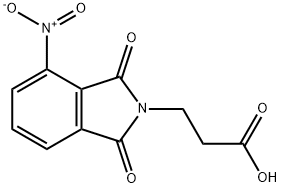 3-(4-NITRO-1,3-DIOXO-1,3-DIHYDRO-ISOINDOL-2-YL)-PROPIONIC ACID Struktur