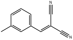 (3-メチルベンジリデン)マロノニトリル 化学構造式