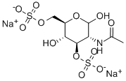 N-乙酰-D--氨基葡萄糖-3,6-二硫酸钠盐, 157296-96-3, 结构式