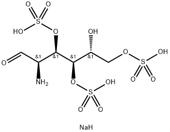 D-GLUCOSAMINE-3,4,6-TRISULFATE, DISODIUM SALT Structure