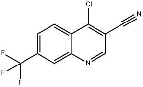 4-Chloro-7-trifluoromethyl-quinoline-3-carbonitrile 结构式