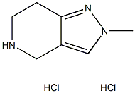 4,5,6,7-テトラヒドロ-2-メチル-2H-ピラゾロ[4,3-C]ピリジン二塩酸塩 化学構造式