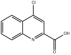 4-クロロキノリン-2-カルボン酸 化学構造式