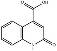 2-ヒドロキシキノリン-4-カルボン酸 化学構造式