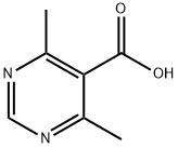 4,6-ジメチルピリミジン-5-カルボン酸 化学構造式