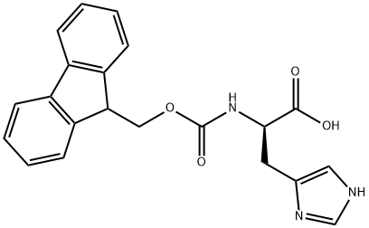 FMOC-D-HIS-OH 化学構造式