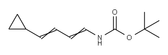 Carbamic acid, (4-cyclopropyl-1,3-butadienyl)-, 1,1-dimethylethyl ester (9CI) Struktur