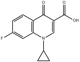 1-Cyclopropyl-7-fluoro-4-oxo-1,4-dihydroquinoline-3-carboxylic acid Structure