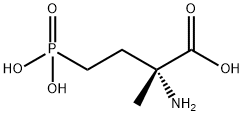 (S)-2-氨基-2-甲基-4-磷酰丁酸, 157381-42-5, 结构式