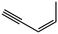 (Z)-3-ペンテン-1-イン 化学構造式