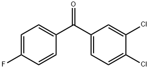 3,4-ジクロロ-4'-フルオロベンゾフェノン 化学構造式