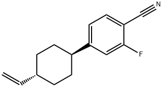 3-氟-4-氰基苯基环己基乙烯 结构式