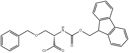 FMOC-O-BENZYL-L-SERYL CHLORIDE 结构式