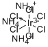 AMMONIUM HEXACHLOROIRIDATE (III) Structure