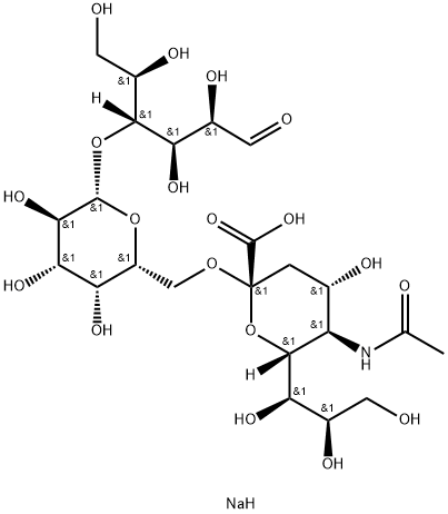 6'-N-ACETYLNEURAMIN-LACTOSE SODIUM SALT Struktur