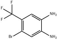 4-溴-5-氟-1,2-苯二胺,157590-60-8,结构式
