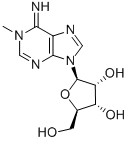 N,6-ジデヒドロ-1,6-ジヒドロ-1-メチルアデノシン 化学構造式