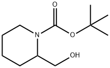 2-(羟甲基)哌啶-1-甲酸叔丁酯, 157634-00-9, 结构式