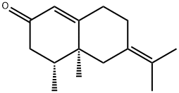 (4R-cis)-4,4a,5,6,7,8-hexahydro-4,4a-dimethyl-6-(1-methylethylidene)naphthalen-2(3H)-one Struktur