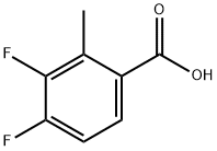 3,4-二氟-2-甲基苯甲酸 结构式