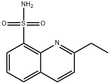 8-Quinolinesulfonamide,  2-ethyl- 化学構造式