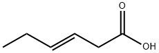 trans-3-Hexenoic acid Struktur