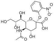 2-O-(O-NITROPHENYL)-ALPHA-D-N-ACETYLNEURAMINIC ACID Structure