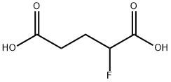 2-フルオログルタル酸 化学構造式