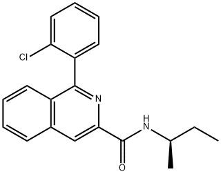 1-(2-CHLOROPHENYL)-N-(1-METHYLPROPYL)-ISOQUINOLINE-3-CARBOXAMIDE Struktur