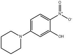 2-硝基-5-哌啶基苯酚 结构式