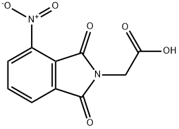 (4-ニトロフタルイミジル)酢酸 化学構造式