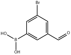3-BROMO-5-FORMYLPHENYLBORONIC ACID Struktur