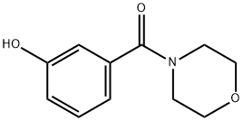 3-(4-モルホリニルカルボニル)フェノール 化学構造式