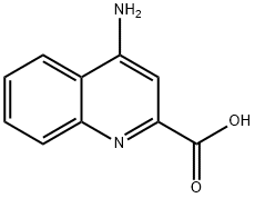 4-氨基喹啉-2-羧酸 结构式
