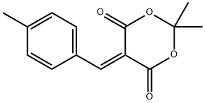 2,2-Dimethyl-5-[(4-methylphenyl)methylene]-1,3-dioxane-4,6-dione Struktur