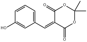 5-(3-HYDROXYBENZYLIDENE)-2,2-DIMETHYL-1,3-DIOXANE-4,6-DIONE, 15795-58-1, 结构式