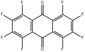 Octafluoro-9,10-anthraquinone, 1580-18-3, 结构式
