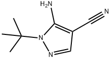 5-氨基-4-氰基-1-叔丁基吡唑, 158001-28-6, 结构式