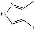 4‐ヨード‐3‐メチル‐1H‐ピラゾール 化学構造式