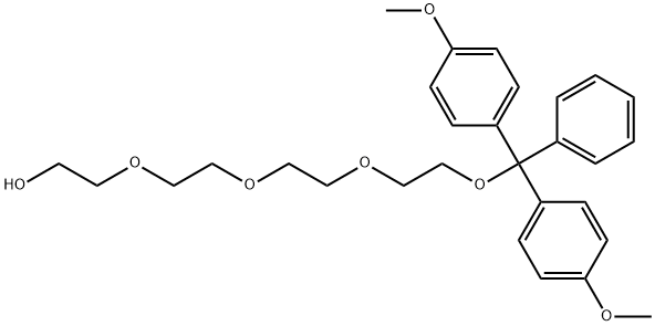 O1-(DIMETHOXYTRITYL)TETRAETHYLENE GLYCOL, 158041-84-0, 结构式