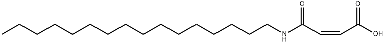 (Z)-4-(ヘキサデシルアミノ)-4-オキソ-2-ブテン酸 化学構造式