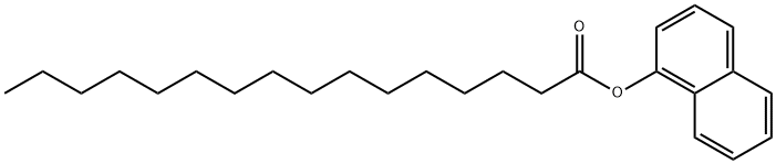 ナフタレン-1-イル ヘキサデカノアート 化学構造式