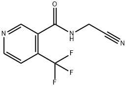 Ｎシアノメチル４（トリフルオロメチル）ニコチンアミド 化学構造式