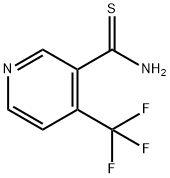 4-三氟甲基吡啶-3-硫代甲酰胺, 158063-54-8, 结构式