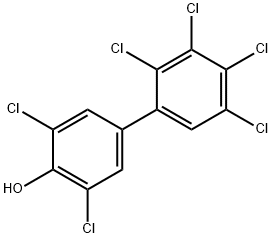 4-ヒドロキシ-2',3,3',5,5',6'-ヘキサクロロビフェニル (100 UG/ML IN ISOOCTANE) 化学構造式